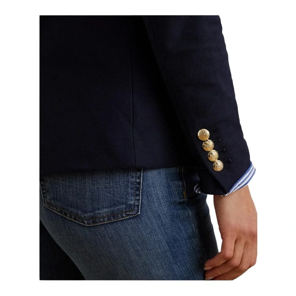 Lauren Ralph Lauren Bullion Jacquard Blazer Lauren Navy - Picture 5 of 7